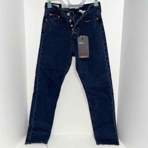 Levi's Premium Wedgie Jeans NWT Women's Button Fly High Rise Distressed Dark